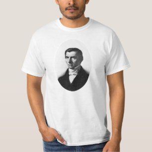 Porträt von klassischem liberalem Frederic Bastia T-Shirt