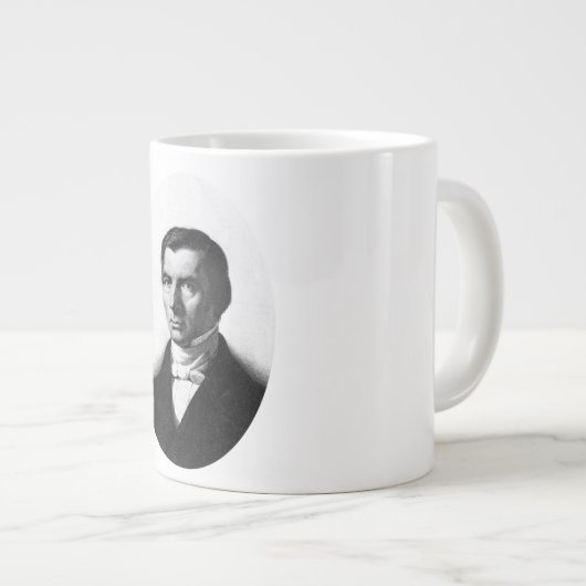 Porträt von klassischem liberalem Frederic Bastiat Jumbo-Tasse (Vorderseite Rechts)