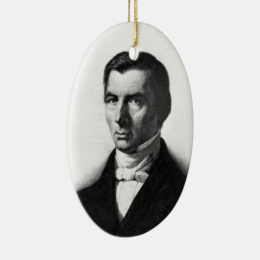 Porträt von klassischem liberalem Frederic Bastiat Keramik Ornament (Rechts)