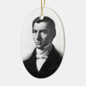 Porträt von klassischem liberalem Frederic Bastiat Keramik Ornament (Links)