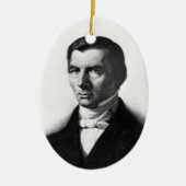 Porträt von klassischem liberalem Frederic Bastiat Keramik Ornament (Vorne)