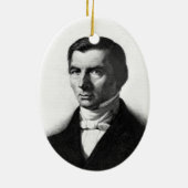Porträt von klassischem liberalem Frederic Bastiat Keramik Ornament (Hinten)