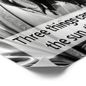 Porträt von Konfuzius Poster (Ecke)