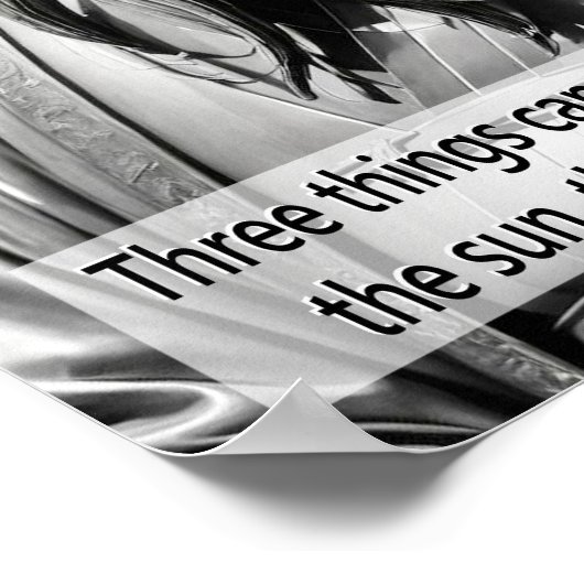 Porträt von Konfuzius Poster (Ecke)