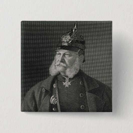 Porträt von König William-I von Preußen Button (Vorderseite)