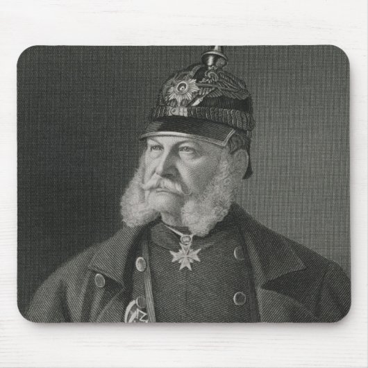 Porträt von König William-I von Preußen Mousepad (Vorne)