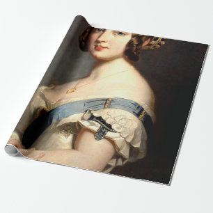 Porträt von Königin Victoria Geschenkpapier
