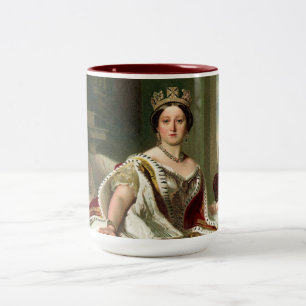 Porträt von Königin Victoria Zweifarbige Tasse