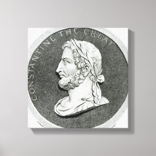 Porträt von Konstantin dem Großen Leinwanddruck (Vorderseite)