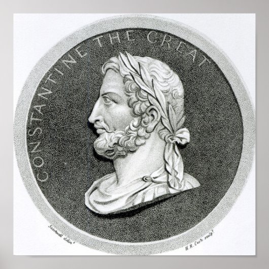 Porträt von Konstantin dem Großen Poster (Vorne)
