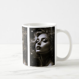 Porträt von kosmischer Schönheit. Kaffeetasse