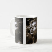 Porträt von kosmischer Schönheit. Kaffeetasse (Vorderseite Links)