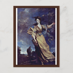Porträt von Lady Jane Halliday von Sir Joshua Reyn Postkarte