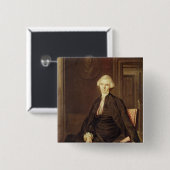 Porträt von Laurence Sterne Button (Vorne & Hinten)