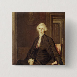 Porträt von Laurence Sterne Button