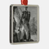 Porträt von Laurent de Gouvion Heilig-Cyr Silbernes Ornament (Rechts)