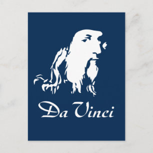 Porträt von Leonardo Da Vinci Postkarte