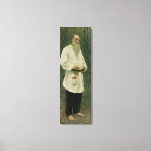Porträt von Lev Tolstoy 1901 Leinwanddruck