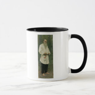 Porträt von Lev Tolstoy 1901 Tasse