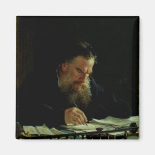 Porträt von Lev Tolstoy Magnet
