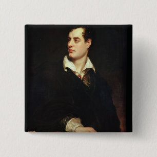 Porträt von Lord Byron (1788-1824) (Öl auf Button