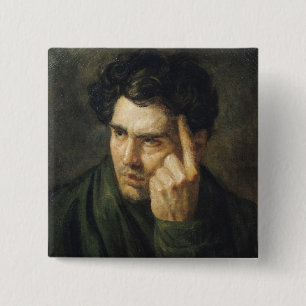 Porträt von Lord Byron Button
