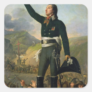 Porträt von Louis-Marie de Salgues Marquis Quadratischer Aufkleber