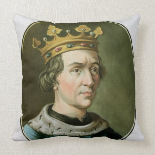 Porträt von Louis VIII, genannt "Le Lion", König Kissen