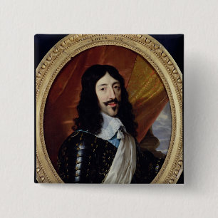 Porträt von Louis XIII nach 1610 Button