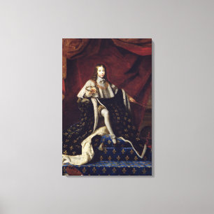 Porträt von Louis XIV alterte 10, 1648 Leinwanddruck
