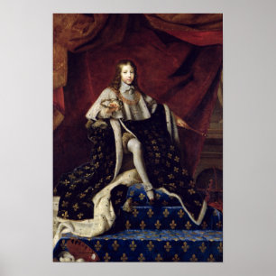 Porträt von Louis XIV alterte 10, 1648 Poster