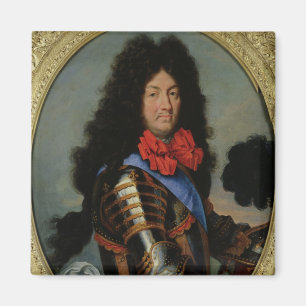 Porträt von Louis XIV Magnet