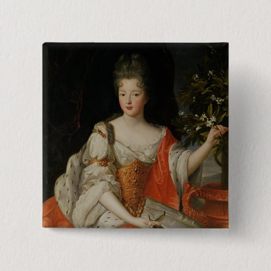 Porträt von Louise-Francoise de Bourbon Button (Vorderseite)