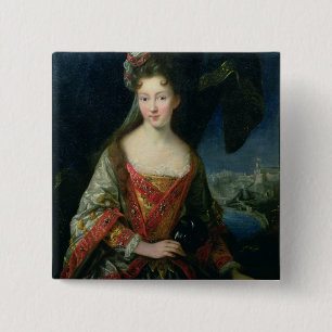 Porträt von Louise-Hippolyte (1687-1731), Button