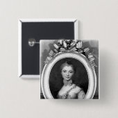 Porträt von Louise Honorine Crozat du Chatel Button (Vorne & Hinten)