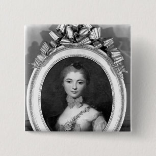 Porträt von Louise Honorine Crozat du Chatel Button