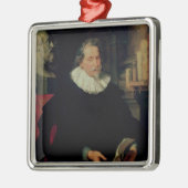 Porträt von Ludovicus Nonnius Silbernes Ornament (Links)