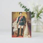 Porträt von Ludwig II von Bayern in der Uniform Postkarte (Stehend Vorderseite)