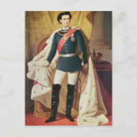 Porträt von Ludwig II von Bayern in der Uniform