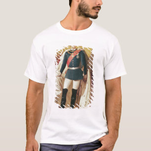 Porträt von Ludwig II von Bayern in der Uniform T-Shirt