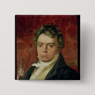 Porträt von Ludwig van Beethoven Button