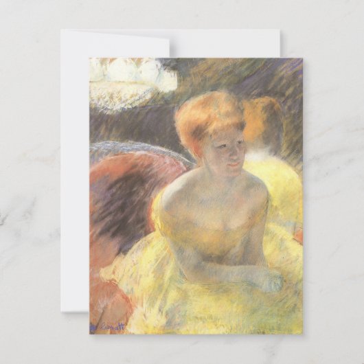 Porträt von Lydia an der Oper von Mary Cassatt (Vorderseite)