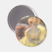 Porträt von Lydia an der Oper von Mary Cassatt Magnet (Vorderseite/Rückseite)