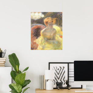 Porträt von Lydia an der Oper von Mary Cassatt Poster