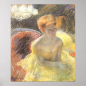 Porträt von Lydia an der Oper von Mary Cassatt Poster (Vorne)