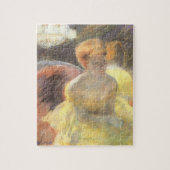 Porträt von Lydia an der Oper von Mary Cassatt Puzzle (Vertikal)