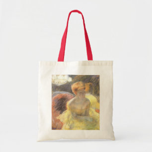 Porträt von Lydia an der Oper von Mary Cassatt Tragetasche