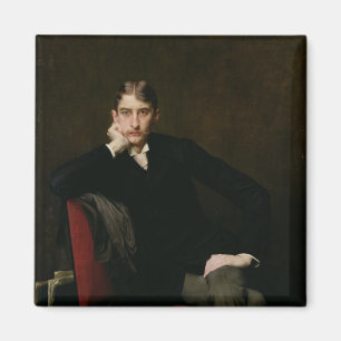 Porträt von M. Fitzgerald, 1889 Magnet