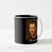 Porträt von Machiavelli 1 Zweifarbige Tasse (VorderseiteRechts)