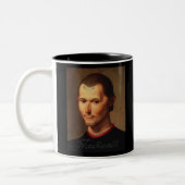 Porträt von Machiavelli 1 Zweifarbige Tasse (Links)